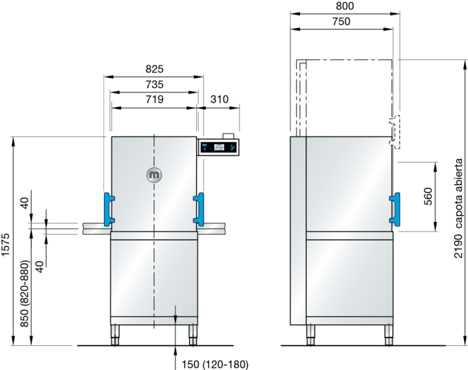 Dimensiones gran M-iClean H